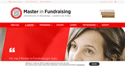 Desktop Screenshot of master-fundraising.it